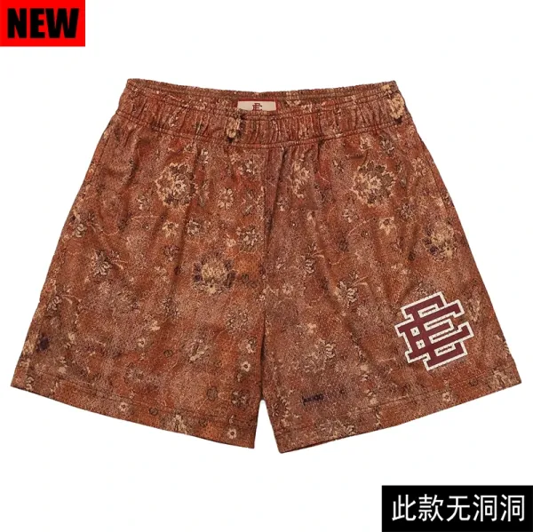 Design Floral Print Boxer Shorts Brown Underwear - 1