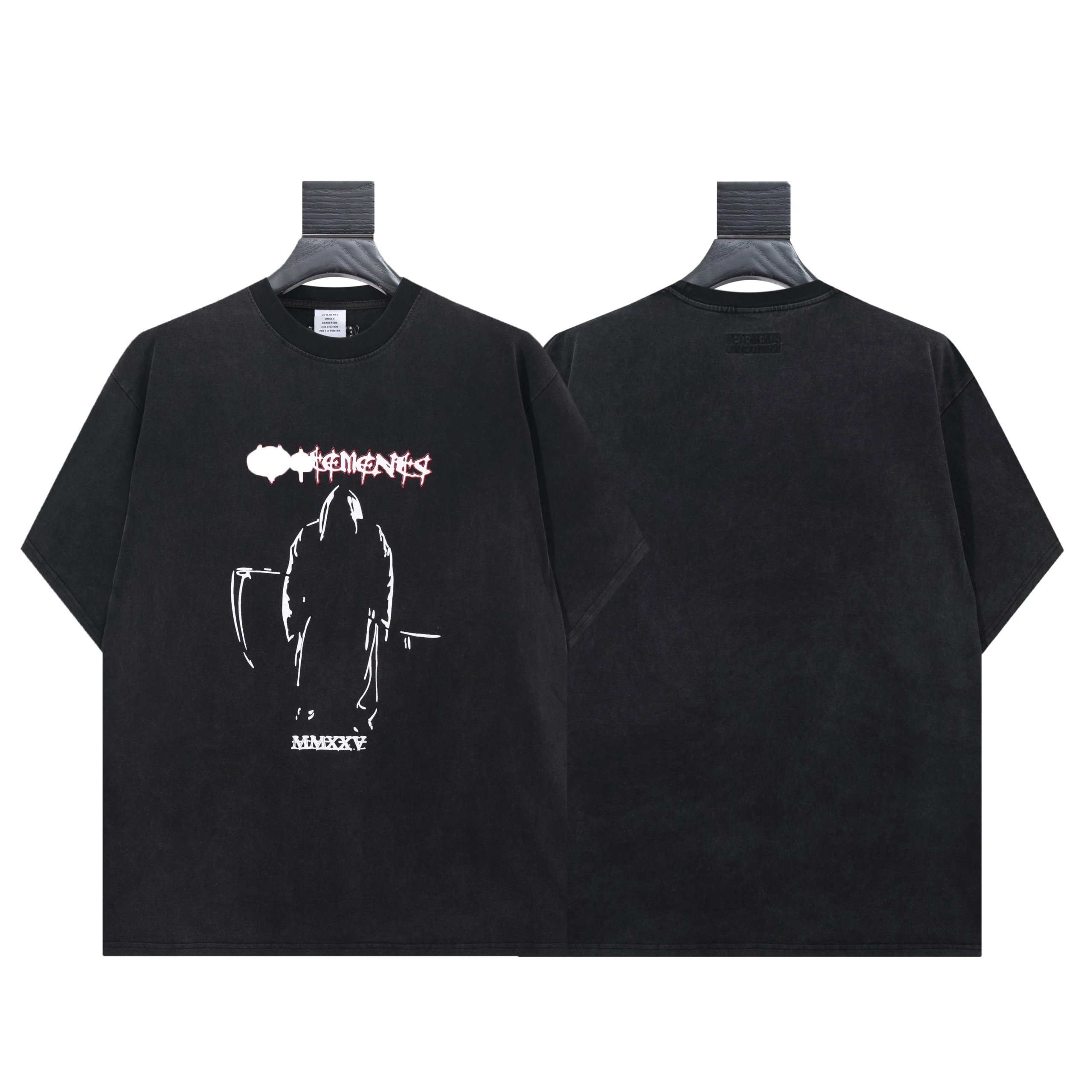 Gallery Dept. 'It Costs A Lot Of Money To Look This Cheap' Washed Black T-Shirt - 7