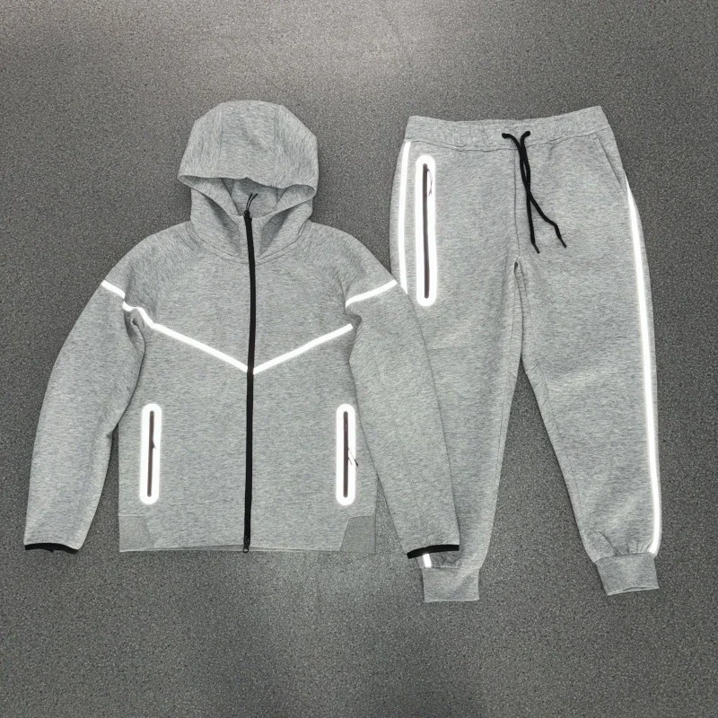 Nike 3M Reflective Strip Double-Layer Fabric Hoodie & Pants Set - rep zestawy