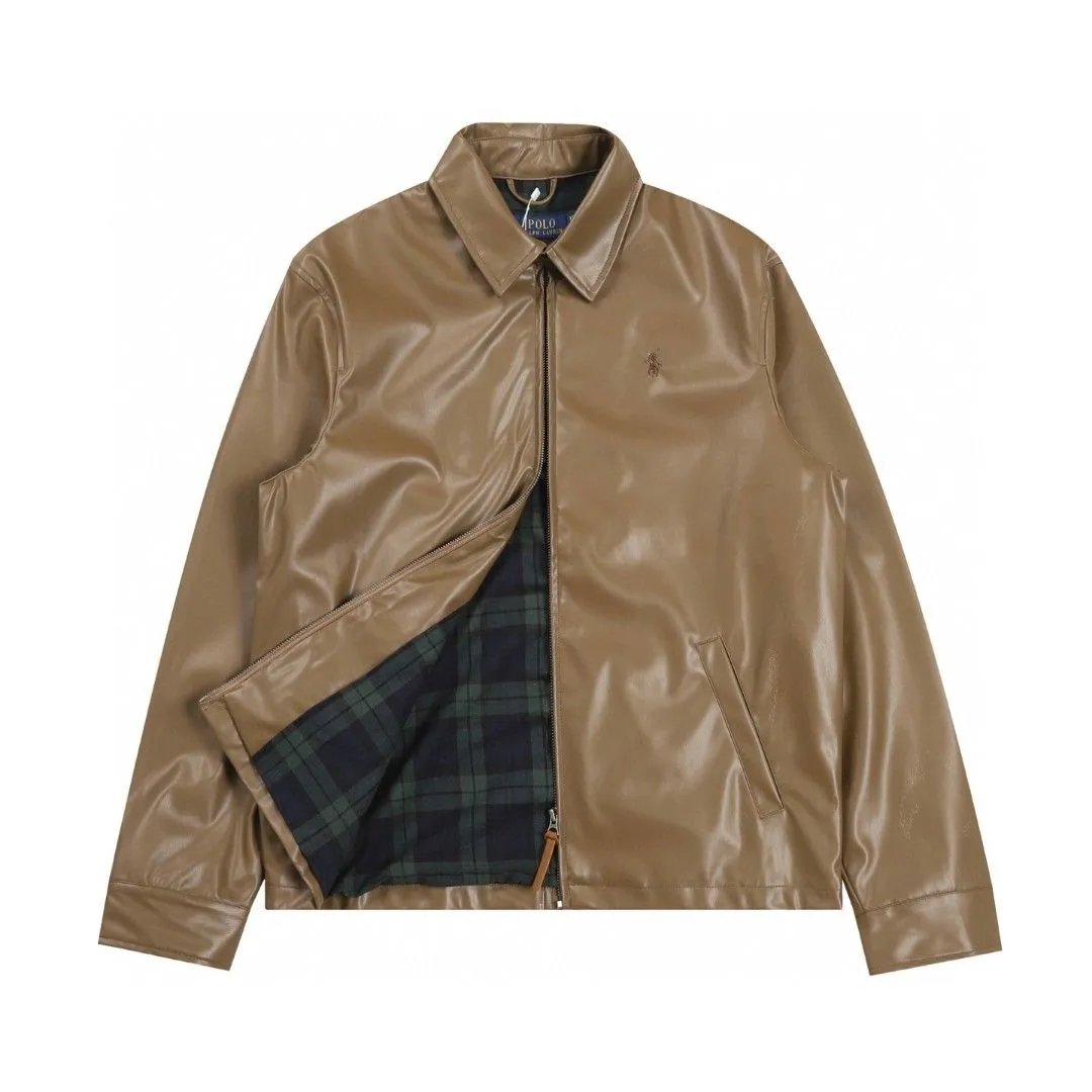 Polo Ralph Lauren Leather Jacket Black - 5