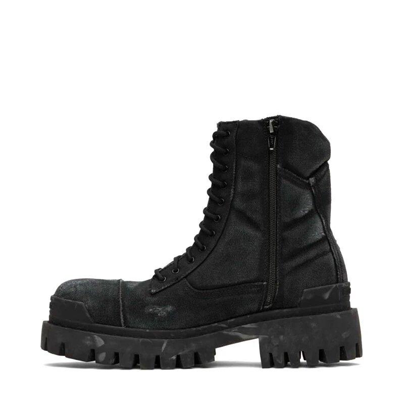 Rick Owens DRKSHDW Combat Boot Black