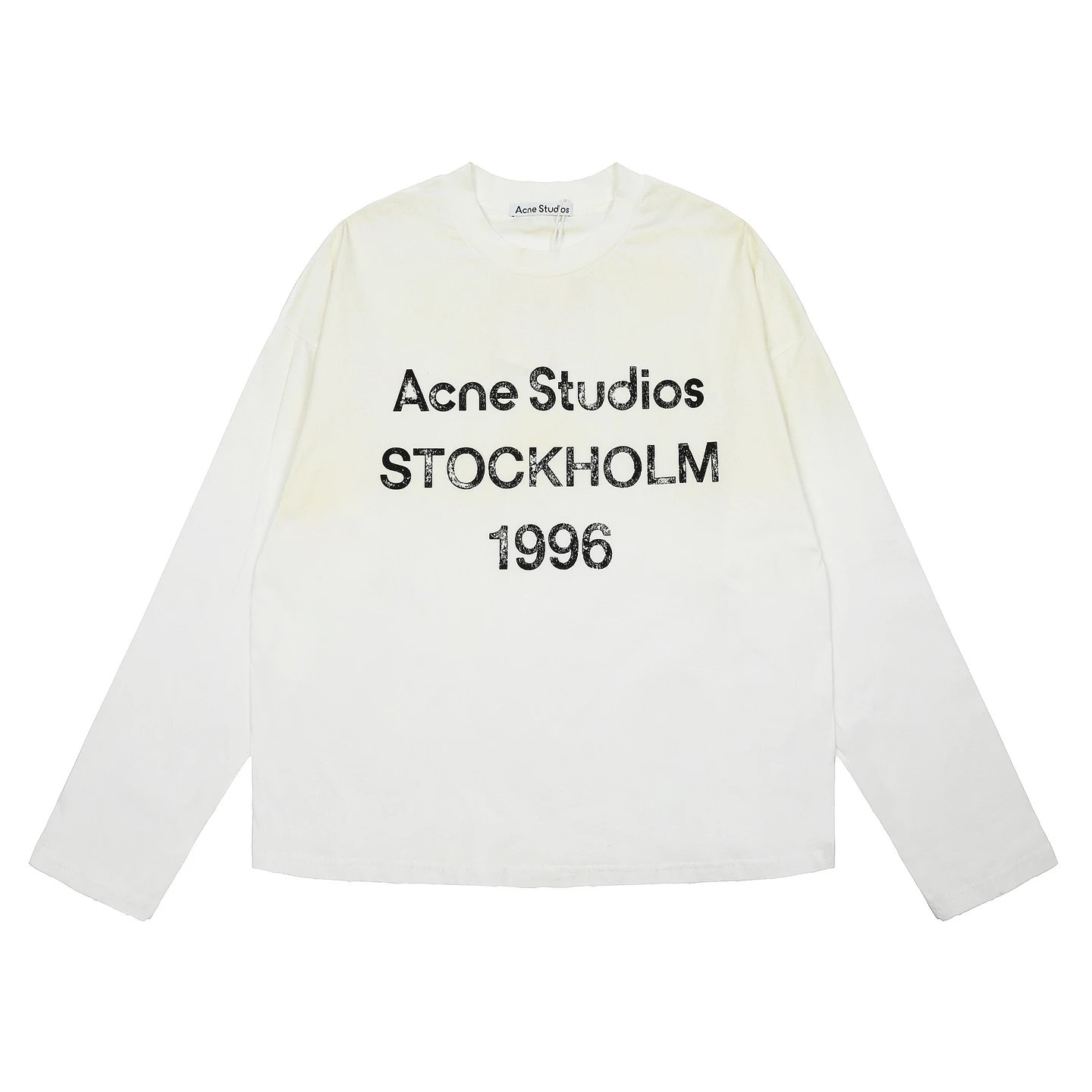 Acne Studios Acne Studios Stockholm 1996 White Long-Sleeve T-Shirt White