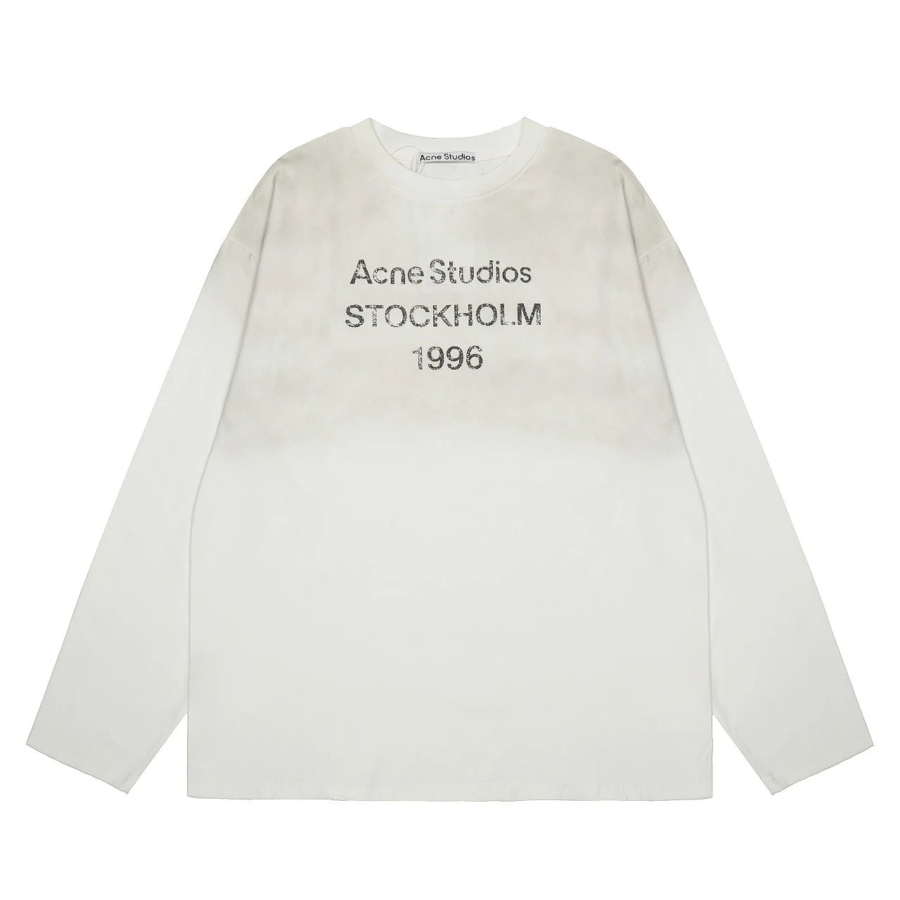 Acne Studios Acne Studios Stockholm 1996 Long Sleeve T-Shirt in Cream Cream