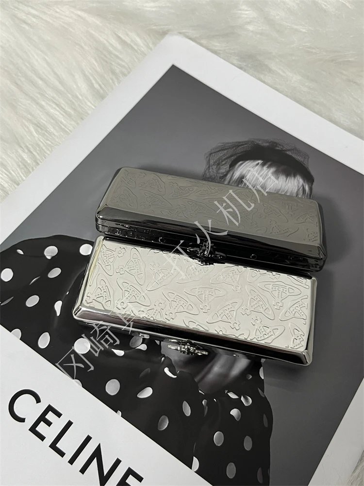 gun black cigarette case