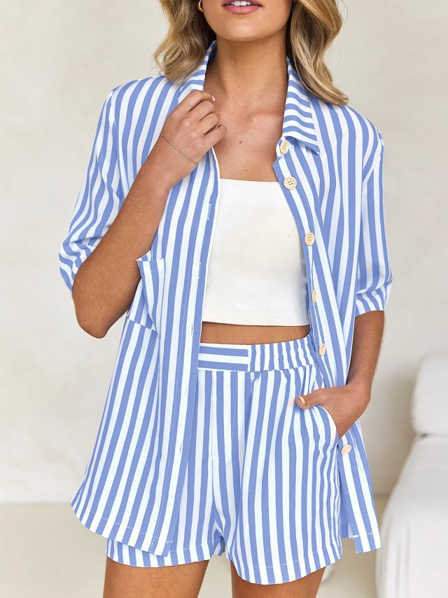 Striped shirt coat: seller detail photo 12