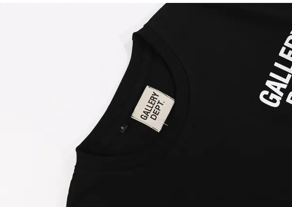 Gallery Dept Logo Print Olive Green T-Shirt - 14