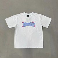 White graffiti font short sleeve tee