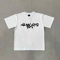 White and black large font Print short s