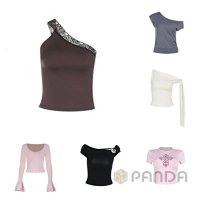 Off-the-shoulder short-sleeved shirt — seller photo 2