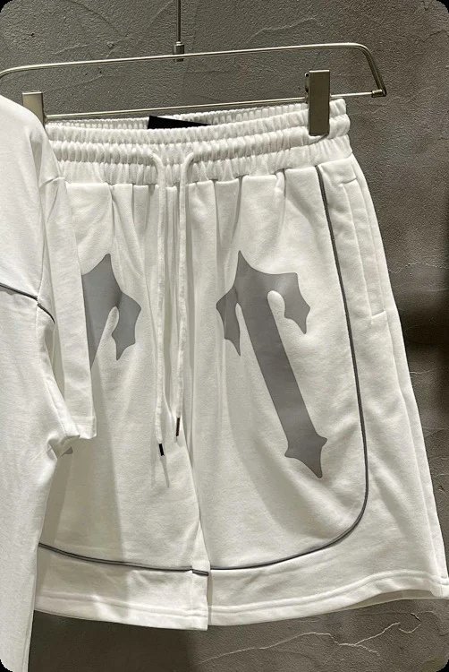 Trapstar Reflective Logo T-Shirt and Shorts Set Gray Casual Set product detail 15 in Litbuy spreadsheet finds