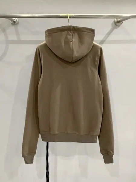 Design Zip-Up Hoodie Olive Brown - 4