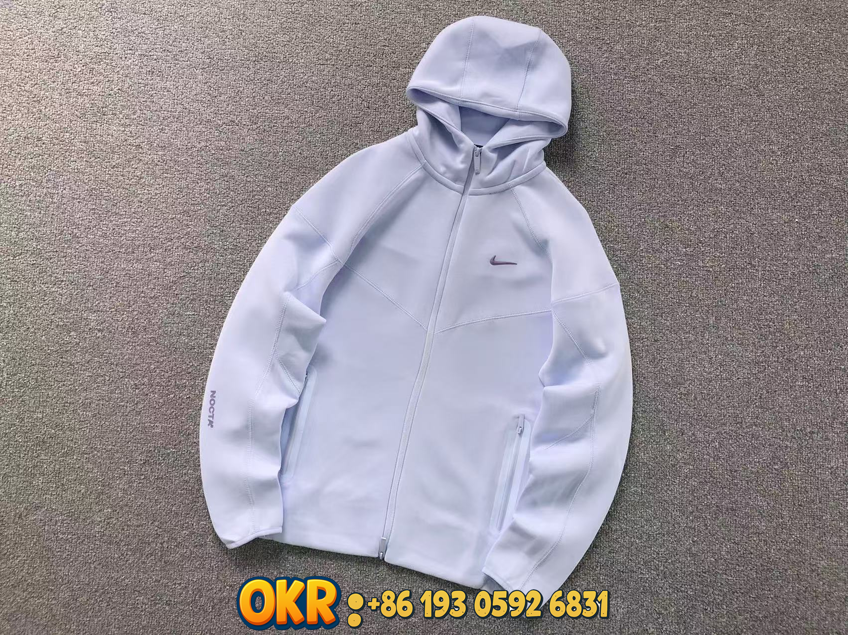 Nike NOCTA Tech Fleece Hooded Jacket Cobalt Bliss