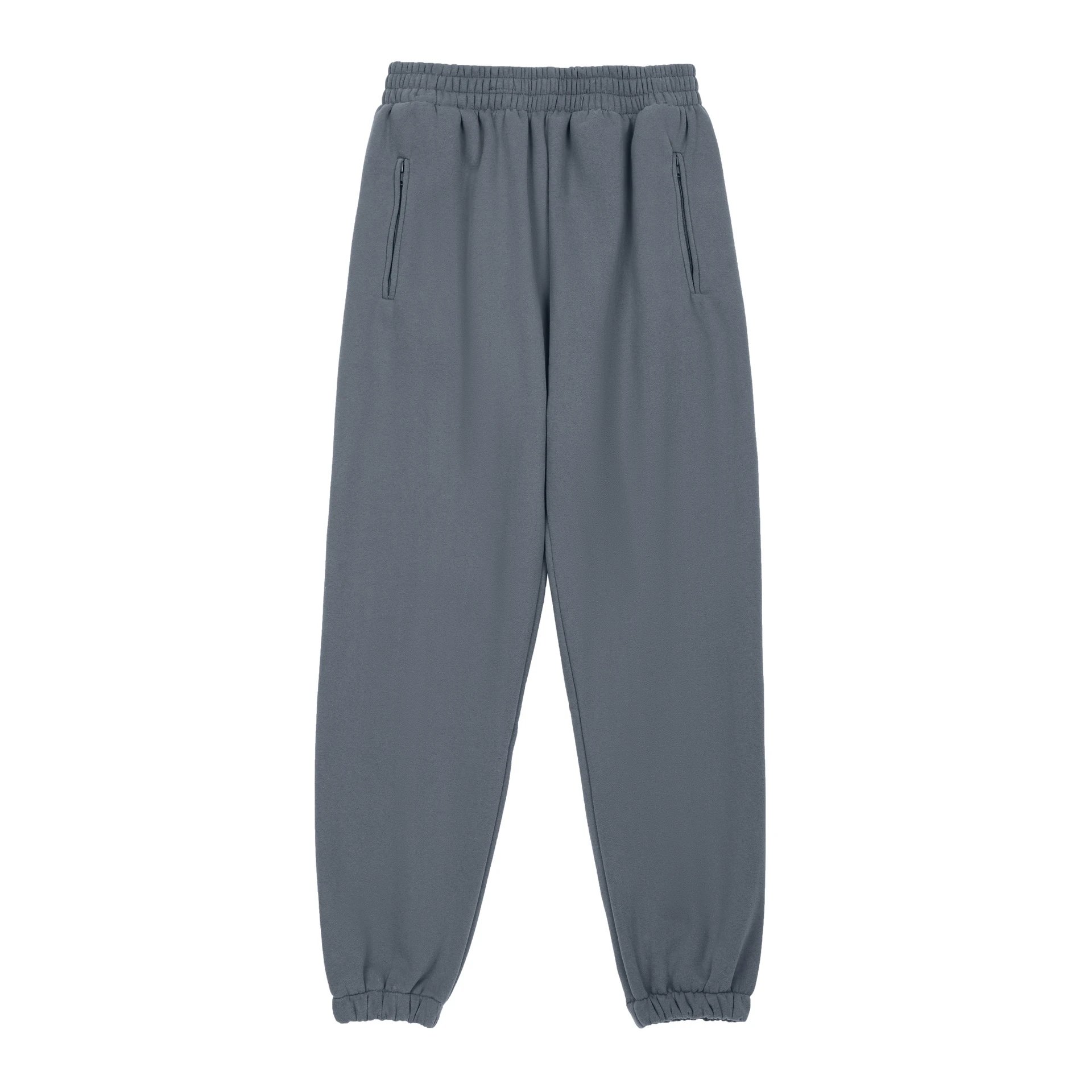 7173-1 Solid Color fleece-lined Pants
