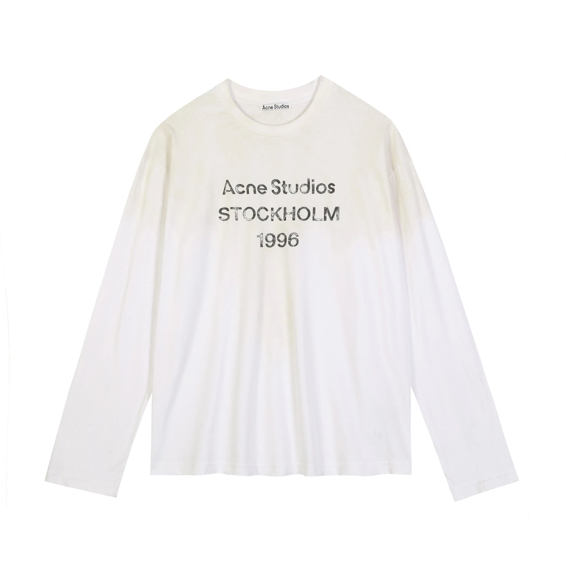 Acne Studios Acne Studios Stockholm 1996 White Long-Sleeve T-Shirt White