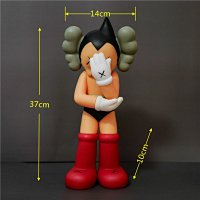 37cm face covering red belt box