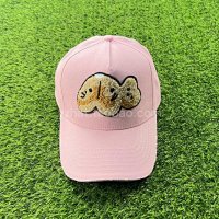 Pink-cotton baseball cap