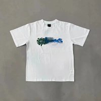White and blue 3116 short-sleeved tee