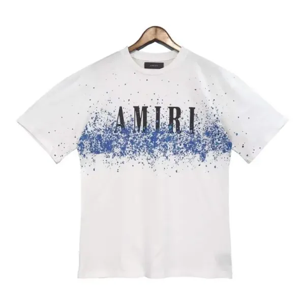 Amiri Hollywood Logo T-Shirt Aqua - 13