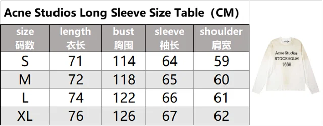 Acne Studios T-Shirts Stockholm 1996 Graphic Long-Sleeve T-Shirt product detail image 1