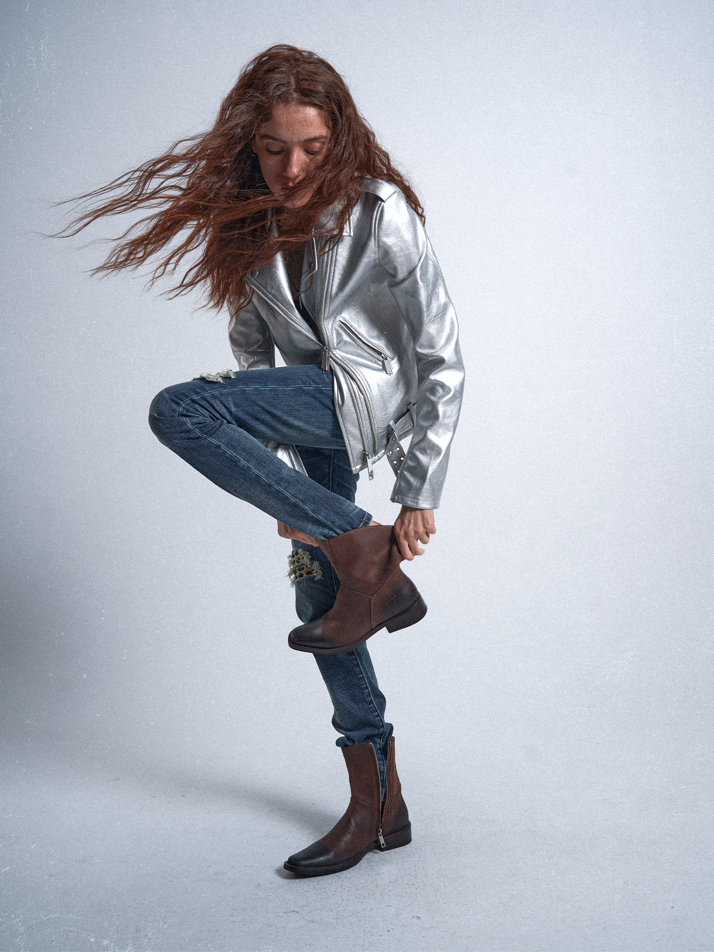 Mosen Noe 'Texan Boots' Distressed Leather · 2