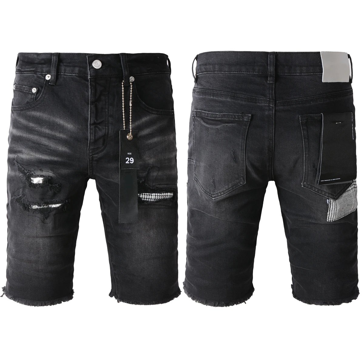 DSQUARED2 White Paint-Splatter Denim Shorts - 39/40