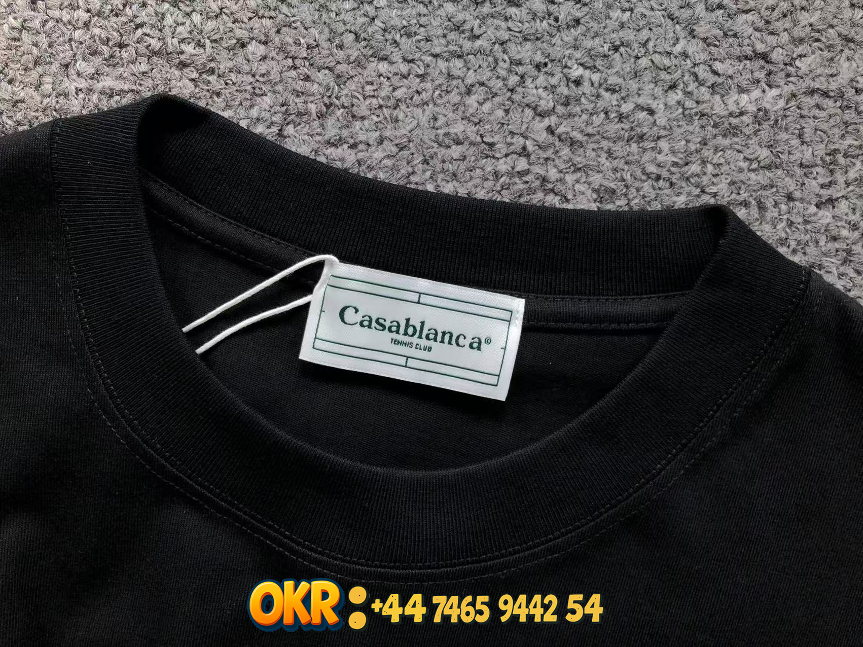 Casablanca Logo Print Off-White T-Shirt - 7
