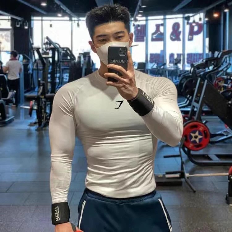 Gym Shark Longsleeve White 2