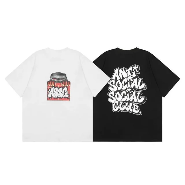 Anti Social Club T-Shirts Short-Sleeve Graphic Logo T-Shirt product detail image 12