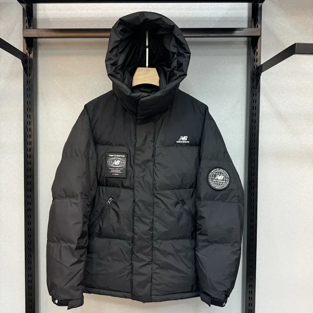 New Balance Down Jackets Hooded puffer styles, including faux-fur-trim hood options product detail image 2