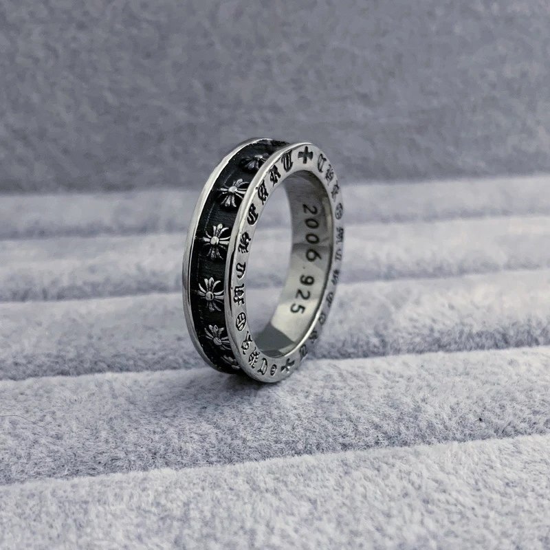 Chrome Hearts Silver Cross Motif Ring Set Jewelry - 11