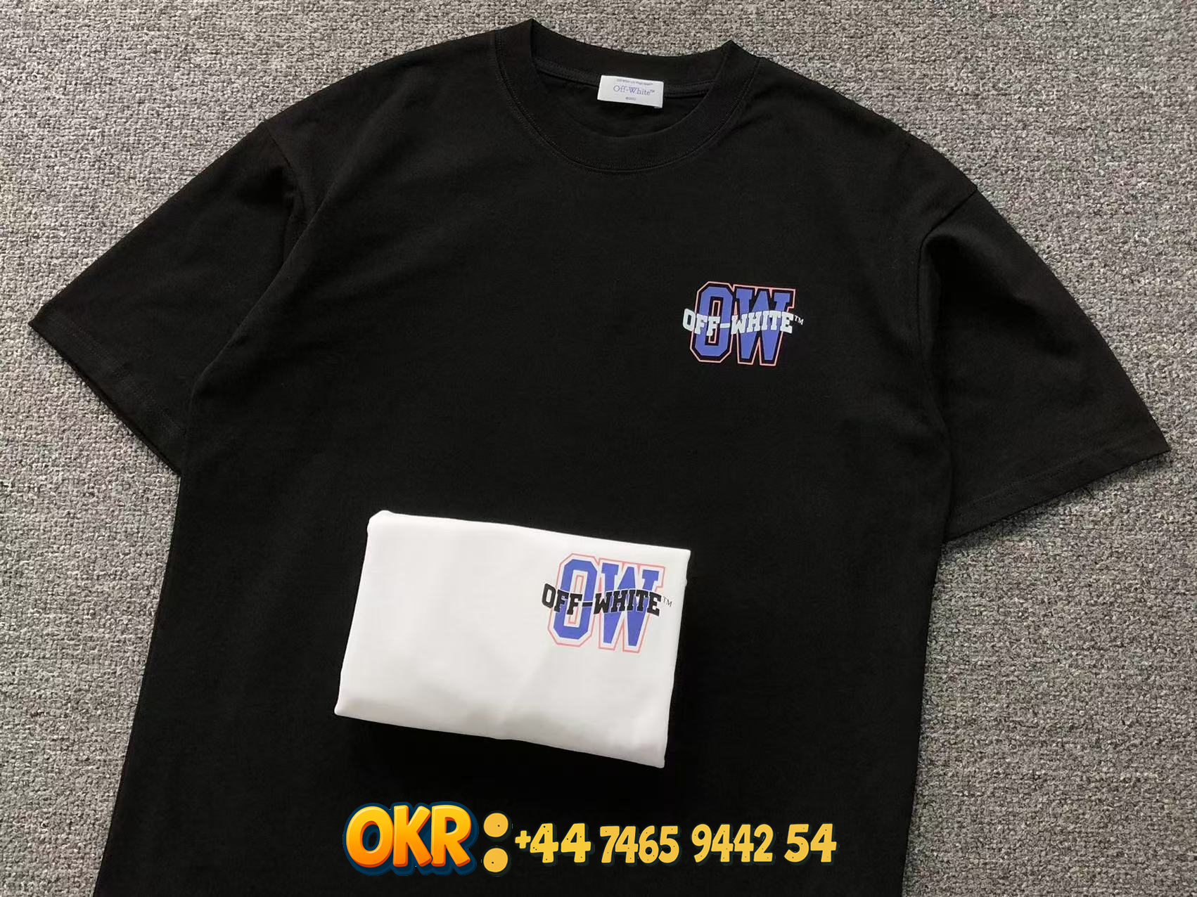 Off-White T-Shirts Short-Sleeve Crew-Neck Arrow Graphic Print image 3