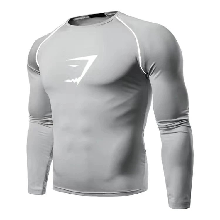 Gym Shark Longsleeve White 10
