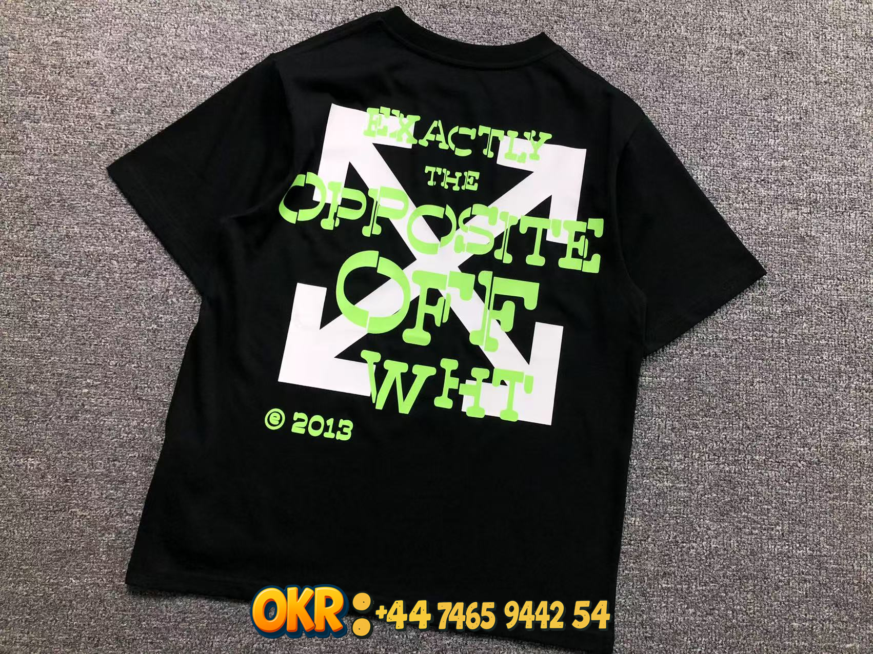 Off-White T-Shirts Short-Sleeve Crew-Neck Arrow Graphic Print — 16