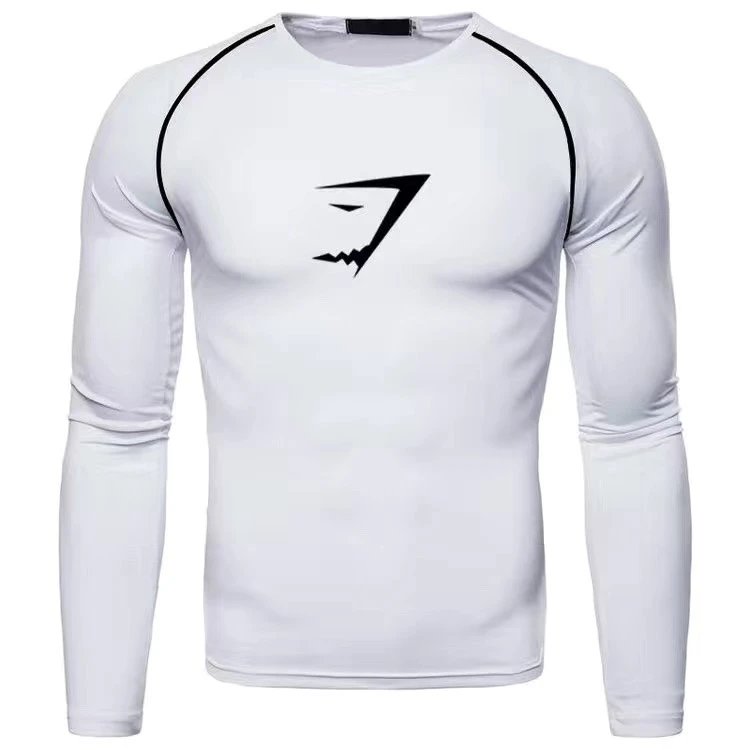 Gym Shark Longsleeve White 9