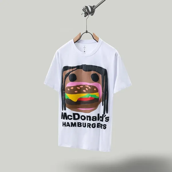Travis Scott x McDonald's Hamburgers Graphic T-Shirt White - 1