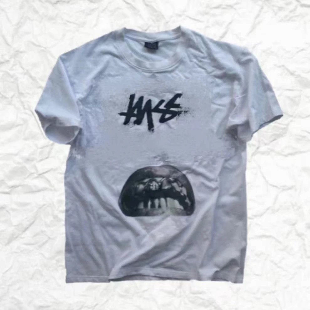 Lmyer 40Th Anniversary Limited Joint Ro Style Short Sleeve T-Shirt Loose Pure Cotton ins Hot Internet Celebrity Style