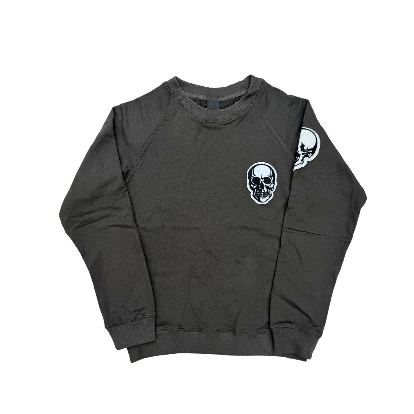 Number (N)ine SS04 Dream Baby Dream Crewneck Sweater Double Skull Brown