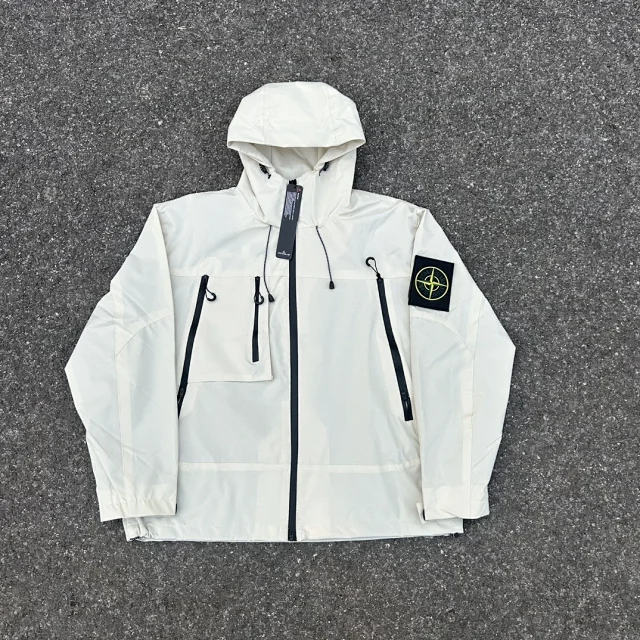 Stone Island Jackets Hooded zip-up windbreaker jacket product detail image 7