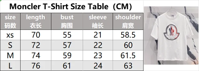 Moncler T-Shirts Short-Sleeve Logo Graphic T-Shirt product detail image 3