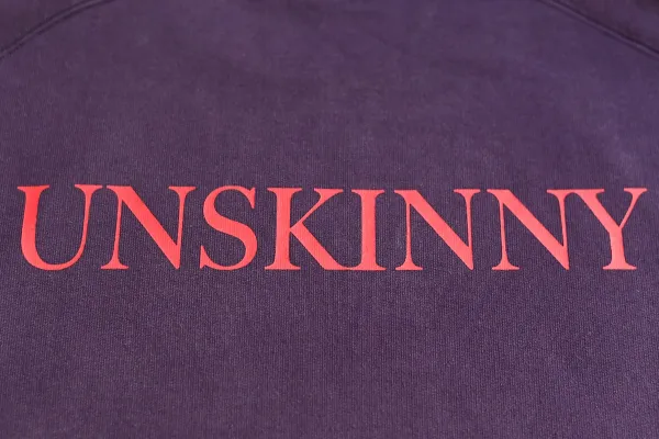 Design Unskinny Logo Print Purple Hoodie - 3