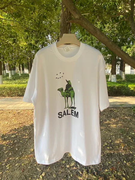 Design Salem Camel Graphic T-Shirt White - 4