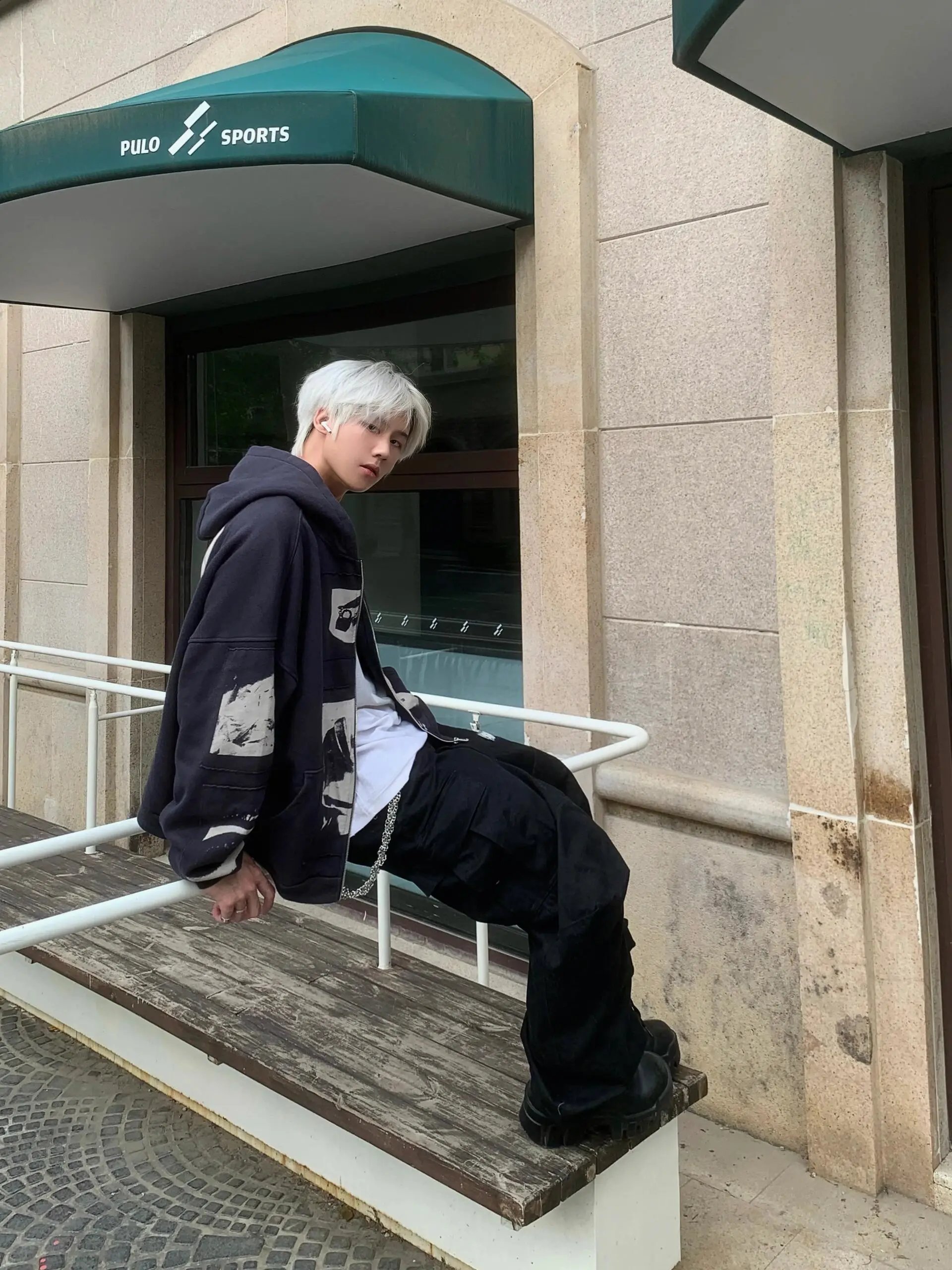 Erd Melancholy Rich Second Generation Mcdonald's Patch Zipper Hoodie Sweatshirt High Street Casual Cleanfit Jacket