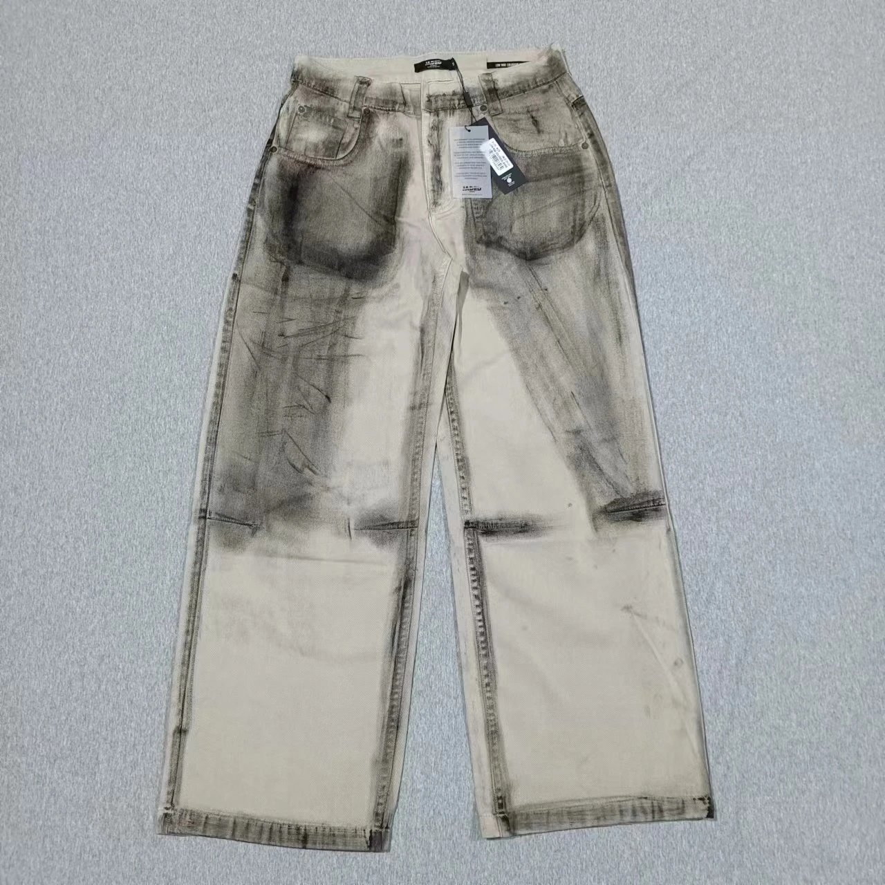 Jaded London Jeans Colossus Fit wide-leg — Aged gray