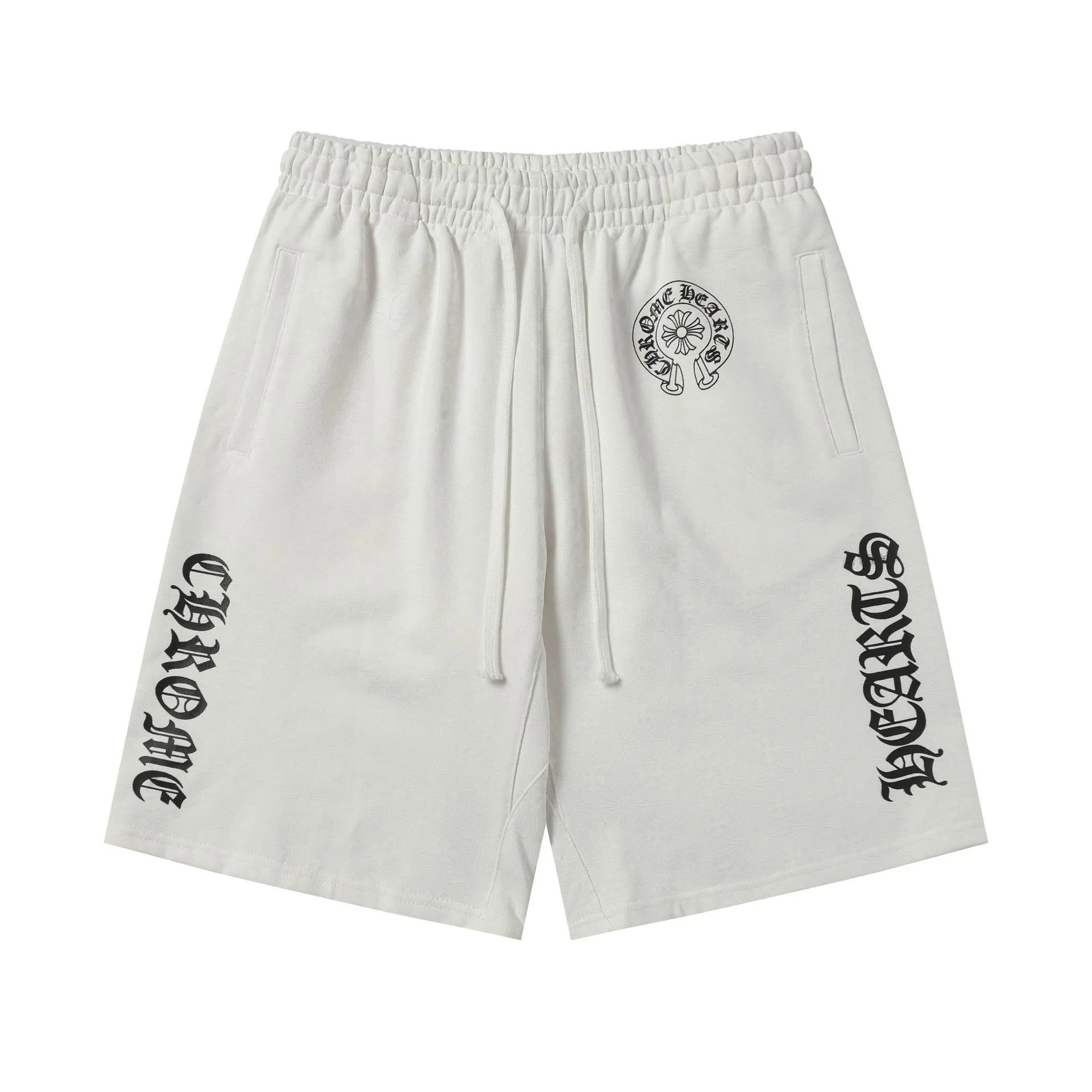 Chrome Hearts Logo Print Sweat Shorts White - 14