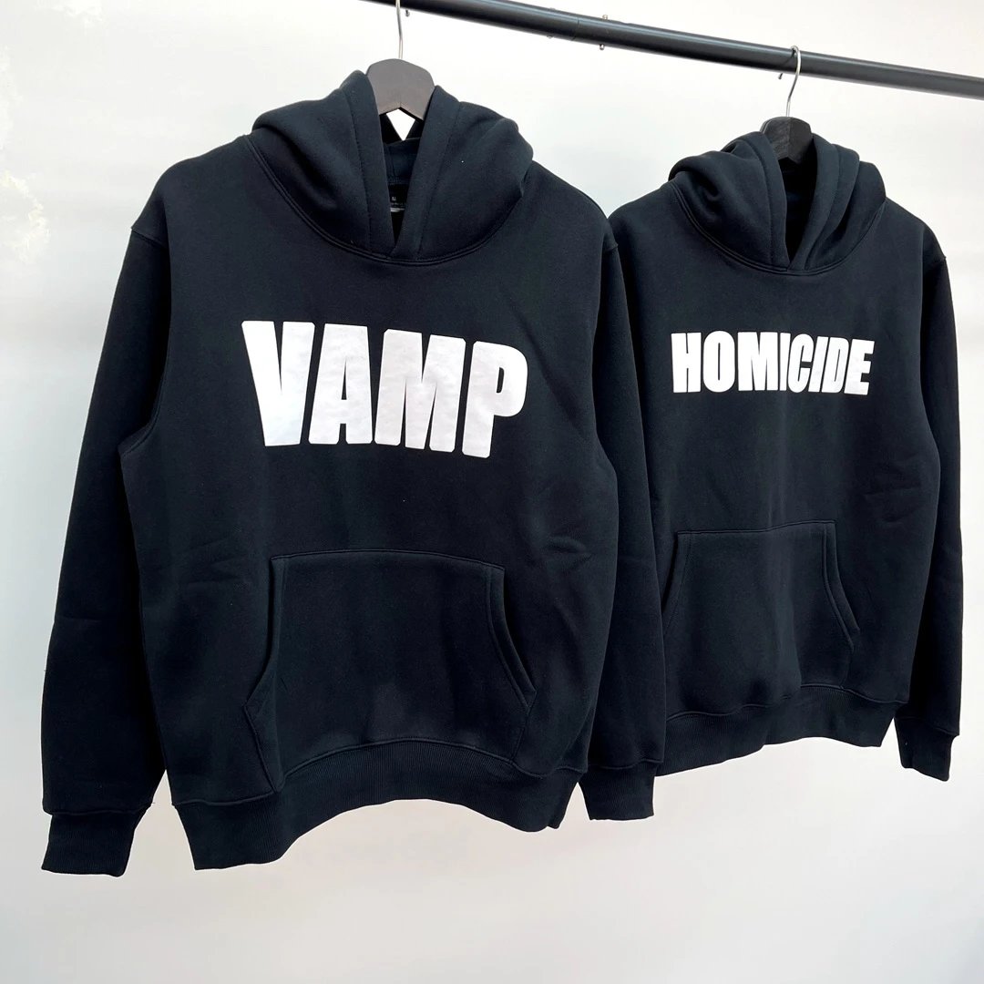 Design VAMP Logo Hoodie Black Hoodie - 7