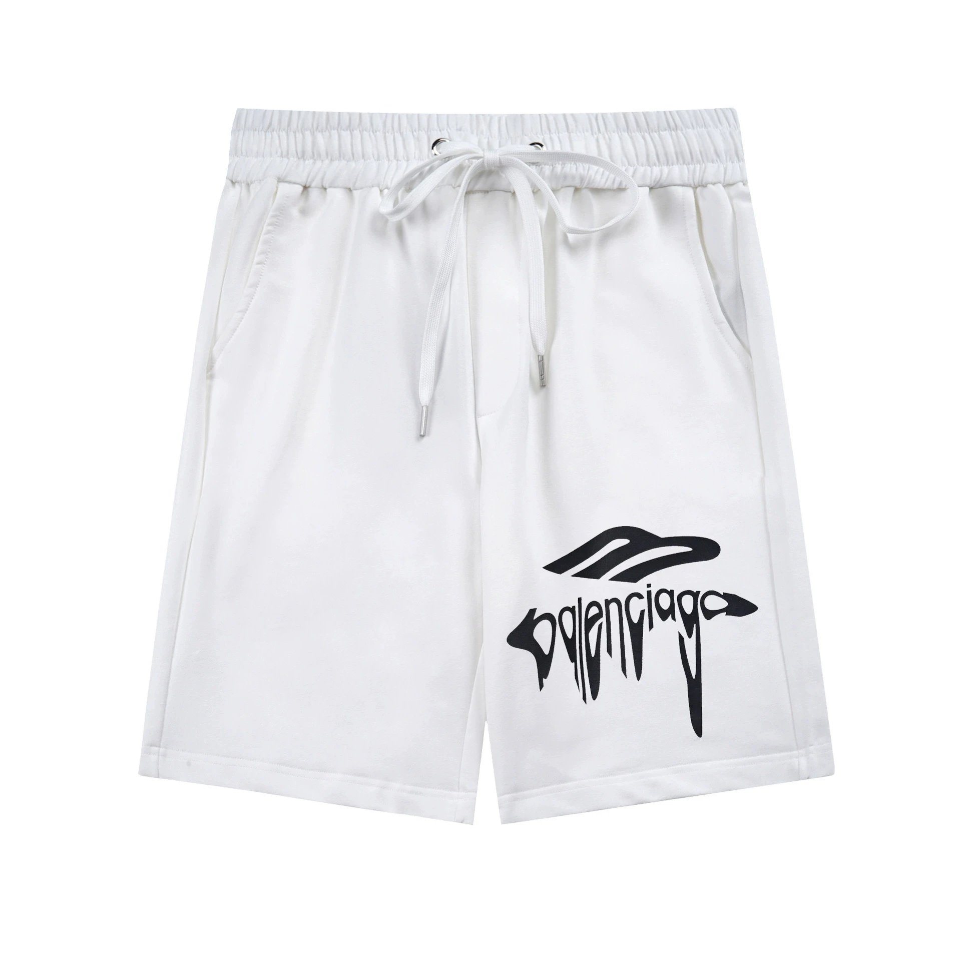 Palm Angels Teddy Bear Embroidered White Shorts - 11