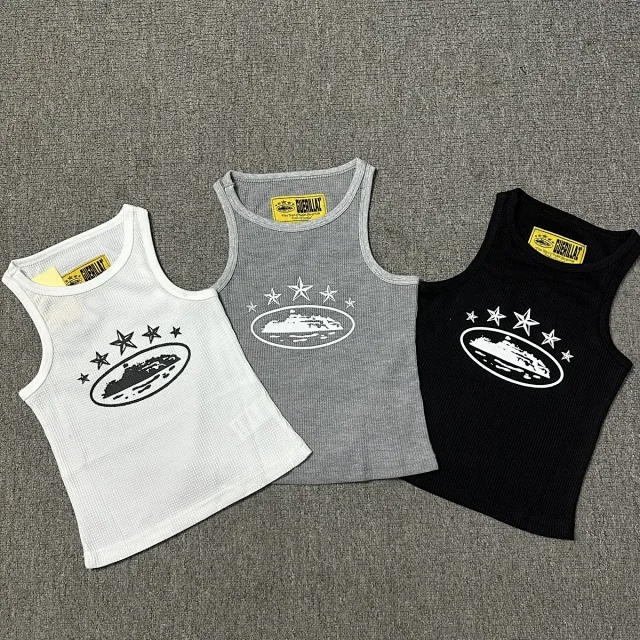 Guerillaz Vests Ribbed Tank Top with Oval Train Graphic product detail image 6