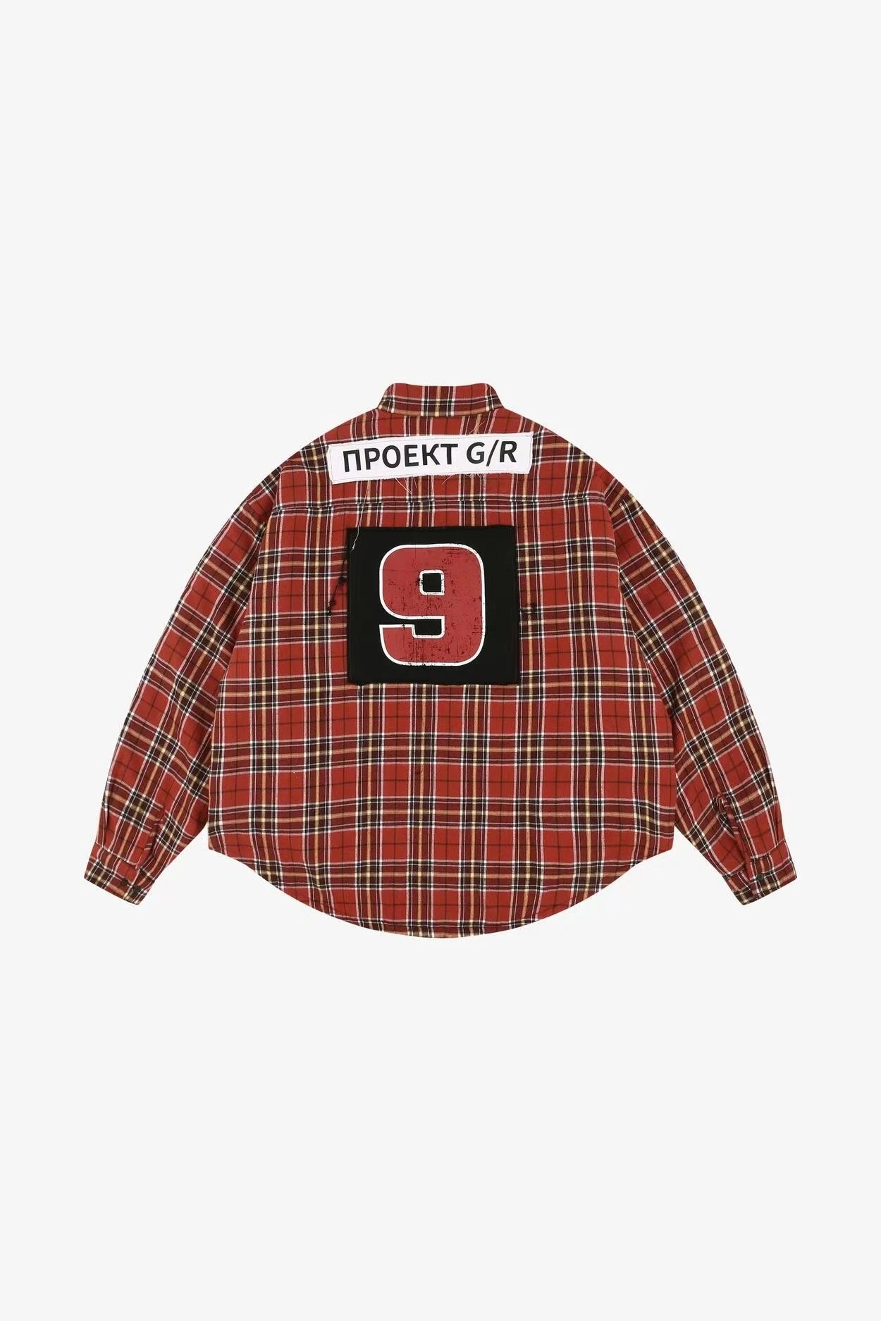 Grailz Learl G/r Russian Patch Print Silhouette Plaid · 2