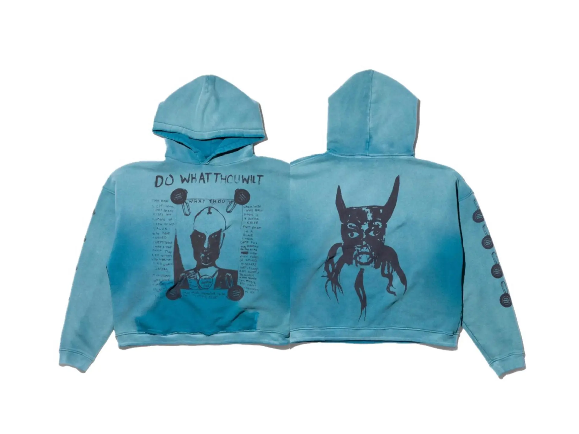 ERD Gradient Washed Hoodie - rep bluzy z kapturem