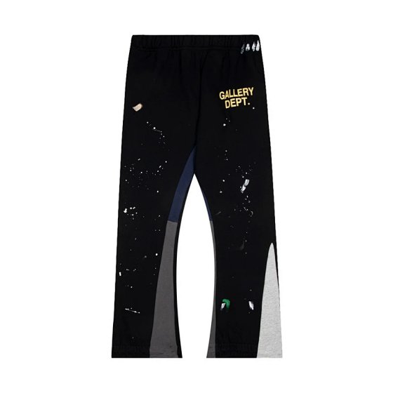 Hand-Painted Splash-Ink Spliced Drawstring High Street Casual Sweatpants